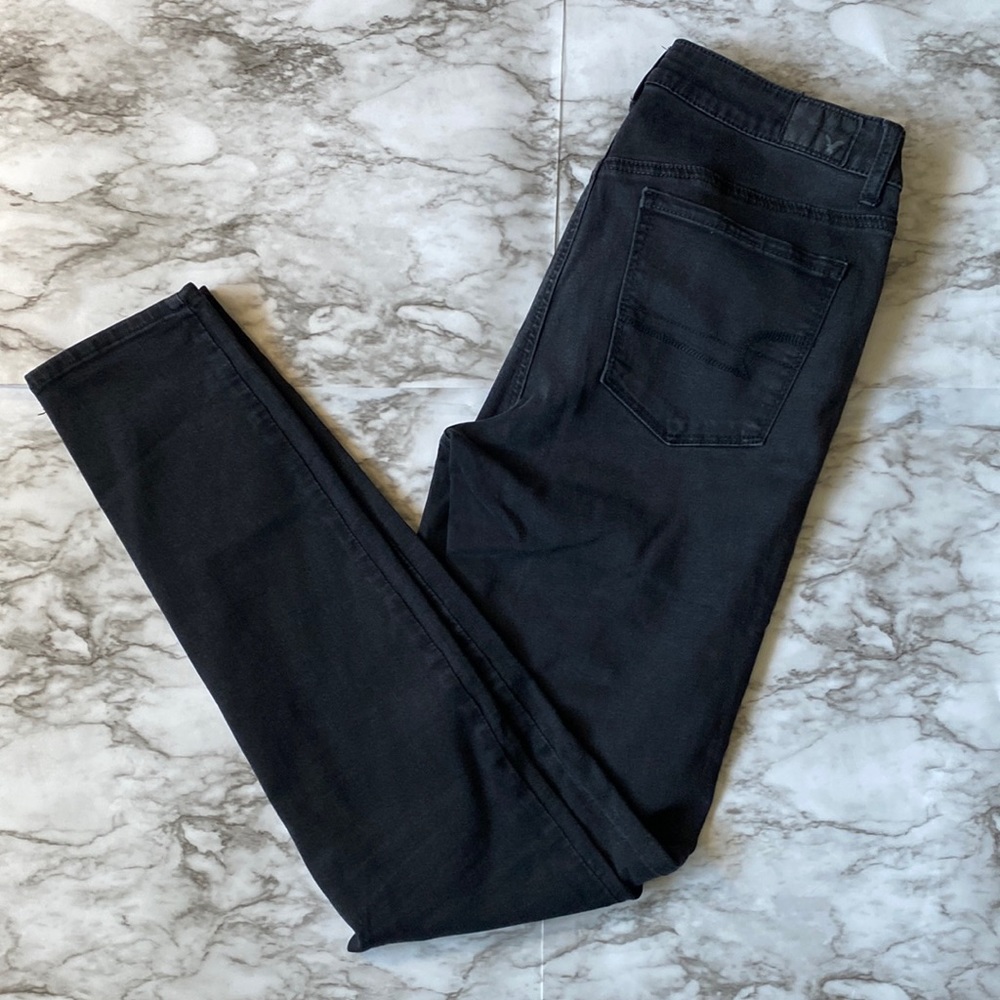 American Eagle Outfitters Black High Rise Jeans 10 X-Long